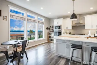 See stove and microwave