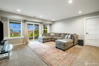 Another view with walkout patio