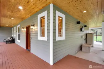 Beautiful covered porch.