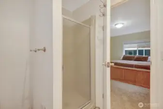 Walk in shower in primary