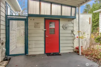 Outside storage space