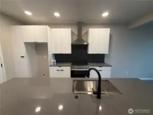 Kitchen with local constructed Highcraft Cabinets