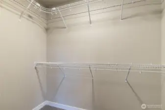 Primary walk-in closet