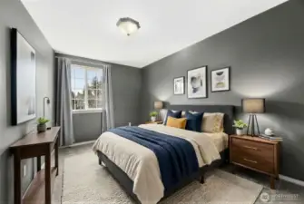 Second bedroom is a good size and virtually staged to help you visualize your opportunities