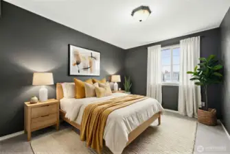 Third bedroom is also a good size and has been virtually staged for your visual enjoyment