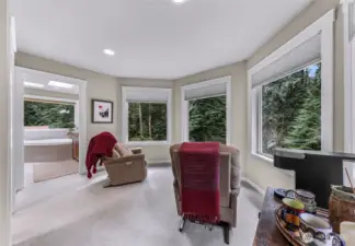 Reading nook in Primary bedroom