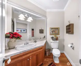 Powder room on main level