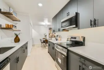 Brand new stainless steel appliances