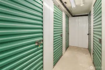 Secure storage located across the hall.