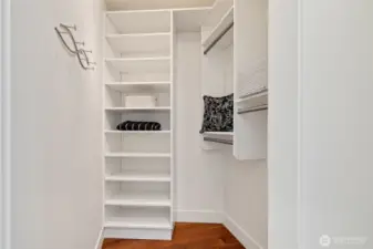 Primary walk-in closet