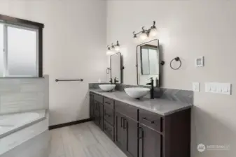 Primary Bath with Dual Sinks