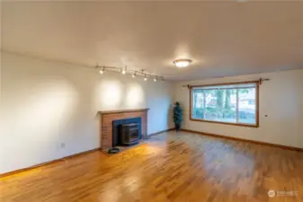 Another view of the living room. Newer windows throughout the home.