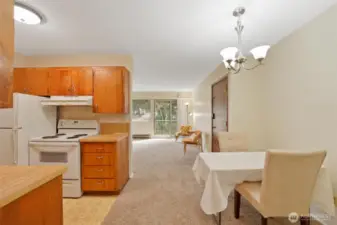 Looking towards the Living room.