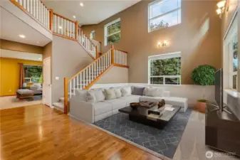 Digitally Staged, Formal Living Room