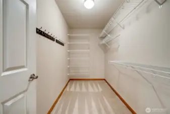 Primary closet.