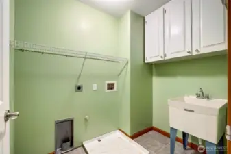 Upper floor utility room.