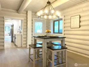 Dining room off kitchen