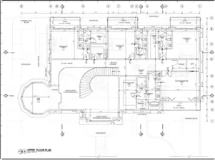 New house plan - second level floor plan