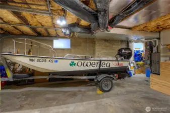 Large usable garage and massive storage space