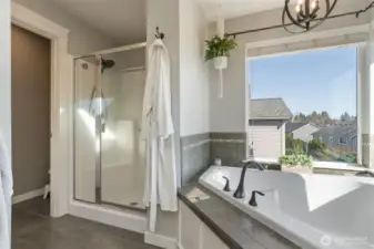 Separate shower & toilet room.