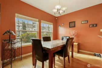Dining Room with large picture windows!