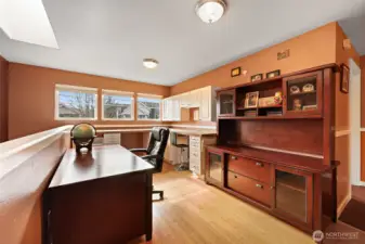 Not only three bedrooms! Additionally, boasts large loft, or office, or media center, or homework central!