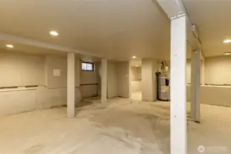 Over 700 sq ft of clean basement space for your storage or finish for additional living space