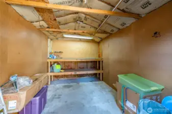 Interior of Shed