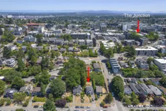 Just 3 blocks to California Ave SW and you're there. Enjoying all that the most centrally located of West Seattle's 3 junctions, has to offer.