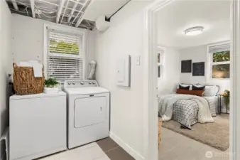 Convenient laundry area