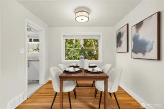 Dining room, just off the kitchen