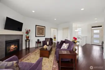 Open concept living with great territorial views to the greenspace directly behind the home