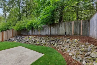 very private backyard