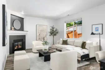 A light and bright interior, paired with cozy, warming accents, makes every day feel like a place you’re grateful to call home.