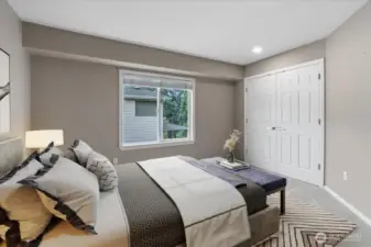 Bedroom 3 on 2nd floor (virtually Staged)