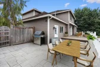Paved sideyard is amazing for hangouts and enjoying the sunset and golf course views(virtually Staged)