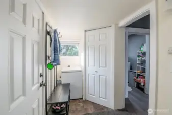 Mud rooms are the best. kick your shoes off as you depart the backyard and keep the house and those beautiful floors clean.