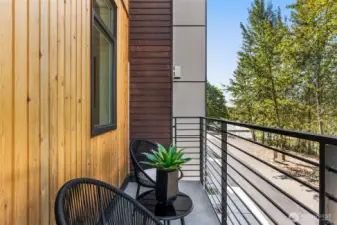 Your own private deck overviewing your greenbelt view