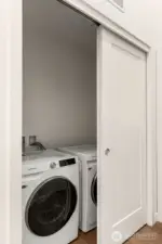 Conveniently located Laundry appliances