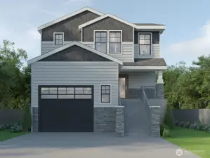Exterior renderings are examples only and are for illustration purposes; actual finishes and details may vary.