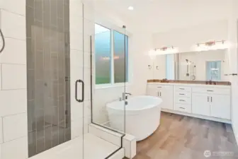 Primary Bath, Prior Build of this Floorplan, Finishes will vary from Photos