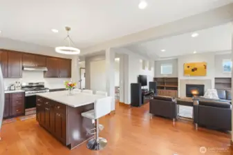 Lots of natural lighting and open concept for entertaining