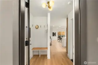 Have a seat, take off your shoes and feel the crisp clean sensation of this new home!