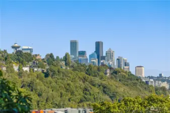 Views of the City from the top floor unit