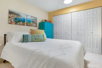 Second bedroom also has a large set of closets.
