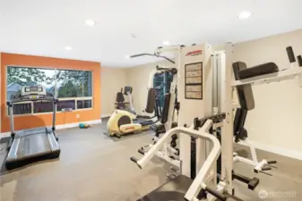 Gym in the clubhouse.