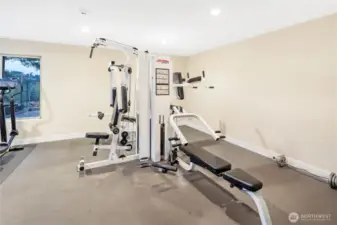 The Crystal Ridge clubhouse has a small gym for your personal workouts!