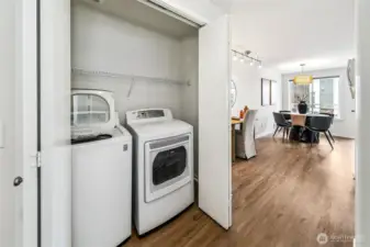 Laundry plus space for folding.