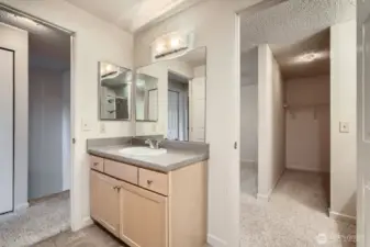 Vanity area in Primary Bedroom