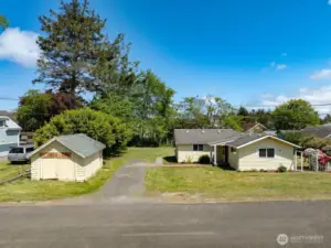On 258th Place, pretty much in the heart of downton Ocean Park, WA.